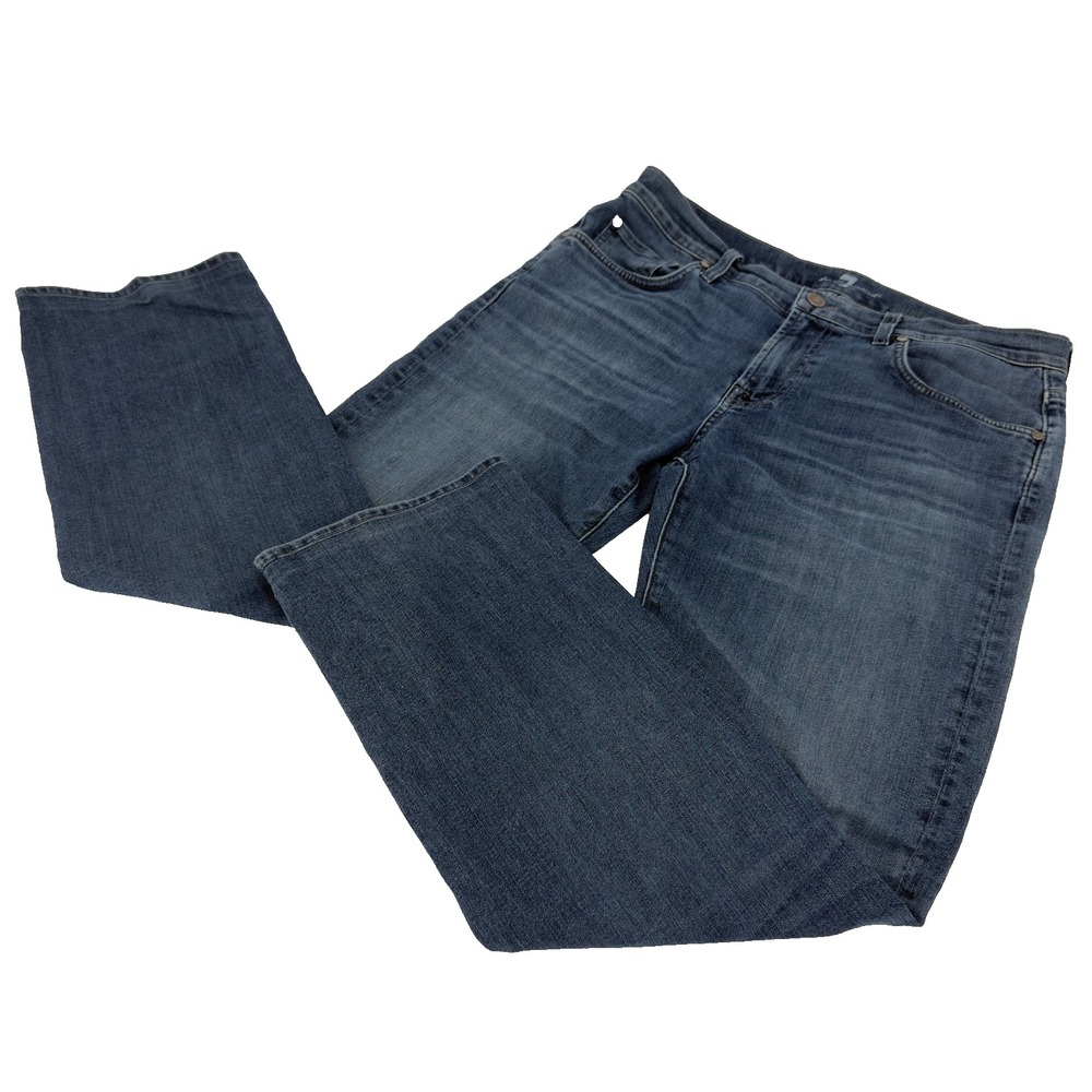 7 For All Mankind Men's Austyn Relaxed Fit Jeans Size 34 X 30 Med Wash